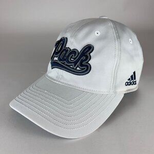 Nevada Wolfpack NCAA White Adidas Strapback Adjustable Hat